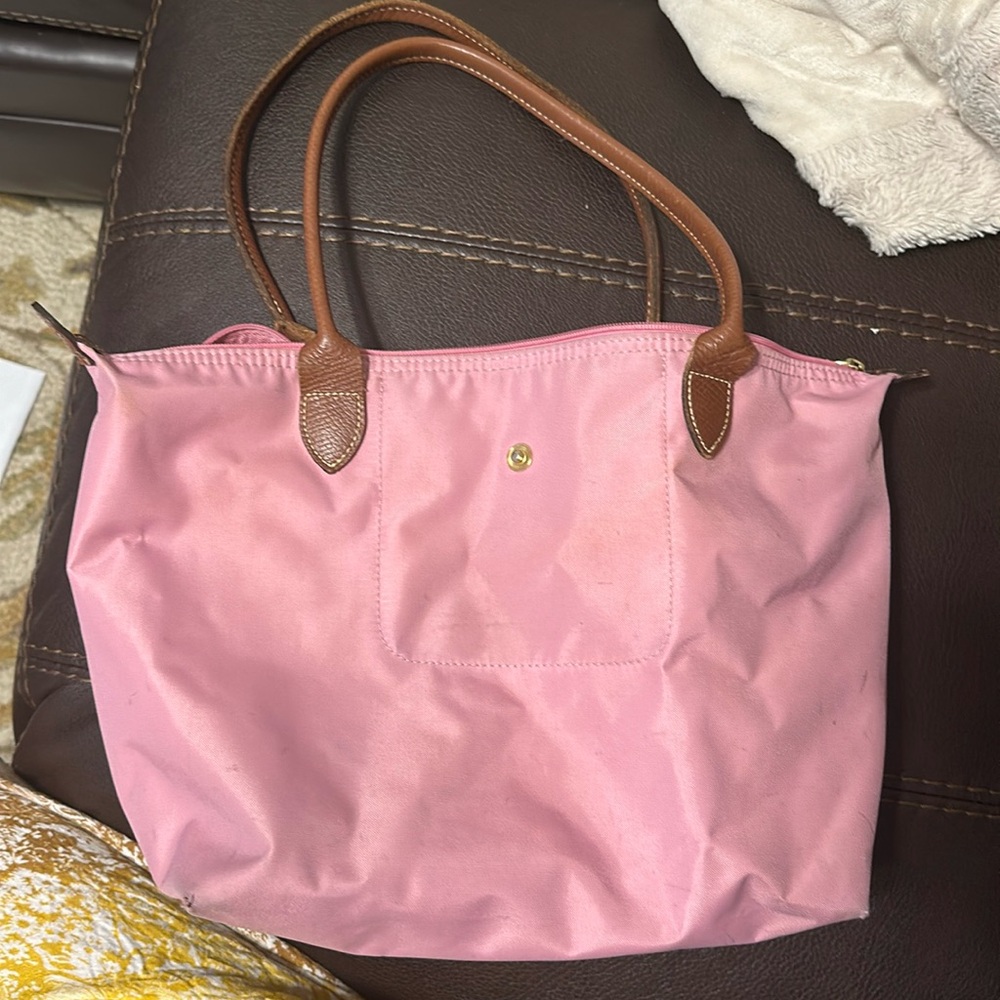Longchamp Le Pliage small in blush pink. Good condition!